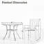 Ensemble repas de patio avec table ronde