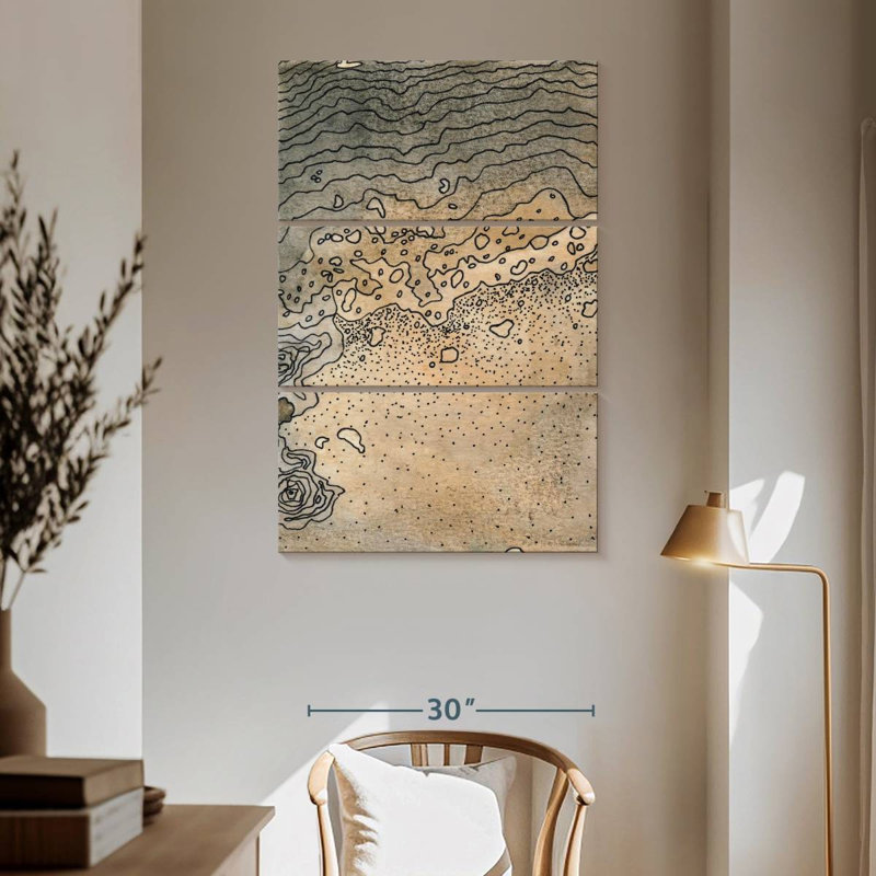 Avery Topography, 65" H x 42" W