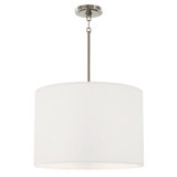 Jack Pendant - 4-Light - Modern Brass - Shannon Oyster Fabric