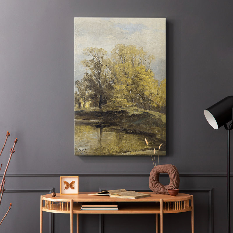 Paysage rétro CL XXVII - galerie Cavas, H 48 po x l 32 po