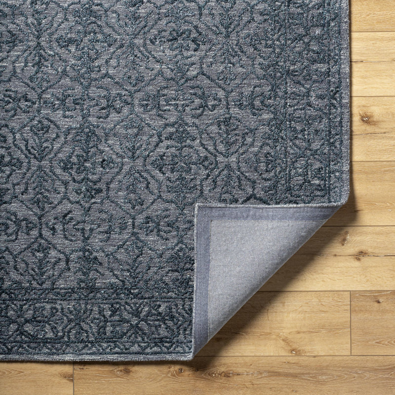Abihail Hand Tufted Wool Oriental Indoor Rug, Rectangle 9' x 12'