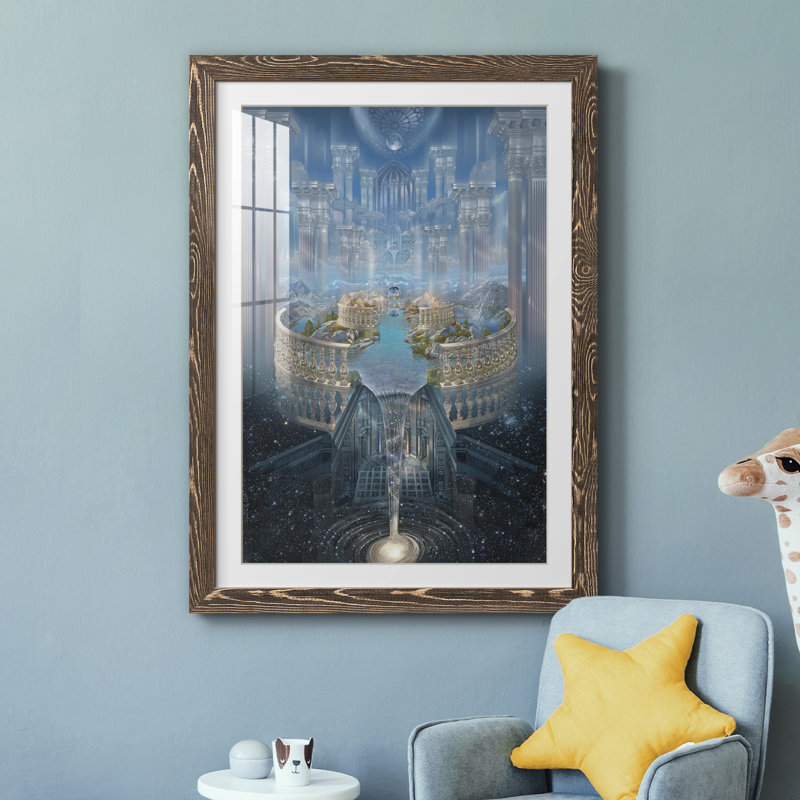 Solace - cadre photo, Encadré de bois de noyer, H 31,5 po x l 23,5 po x P 1,5 po