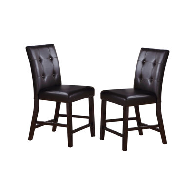Chaises rembourrées à hauteur de comptoir Leroux