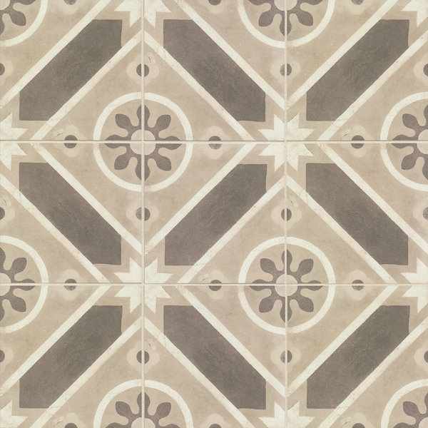 Enchante Decorative 8" x 8" Porcelain Field Tile in Splendid