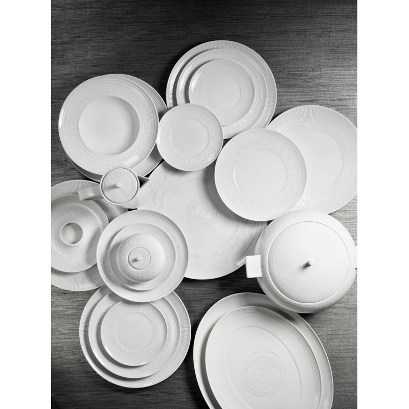Ornament Porcelain China Platter, 1.14" H x 16.38" W x 12.72" D