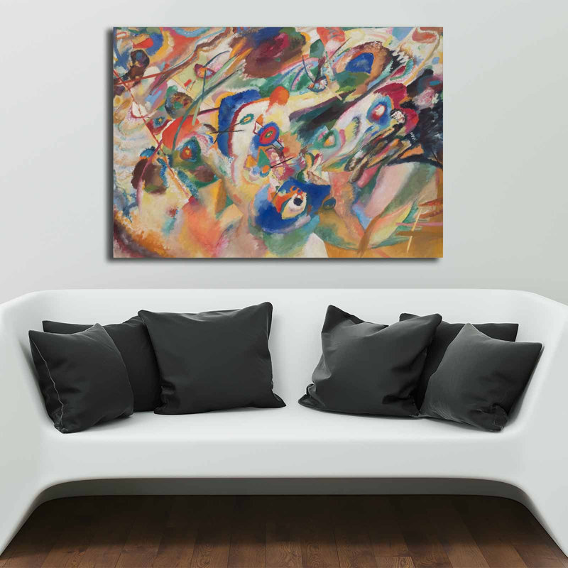 Vasili Kandinsky - peinture sur toile tendue