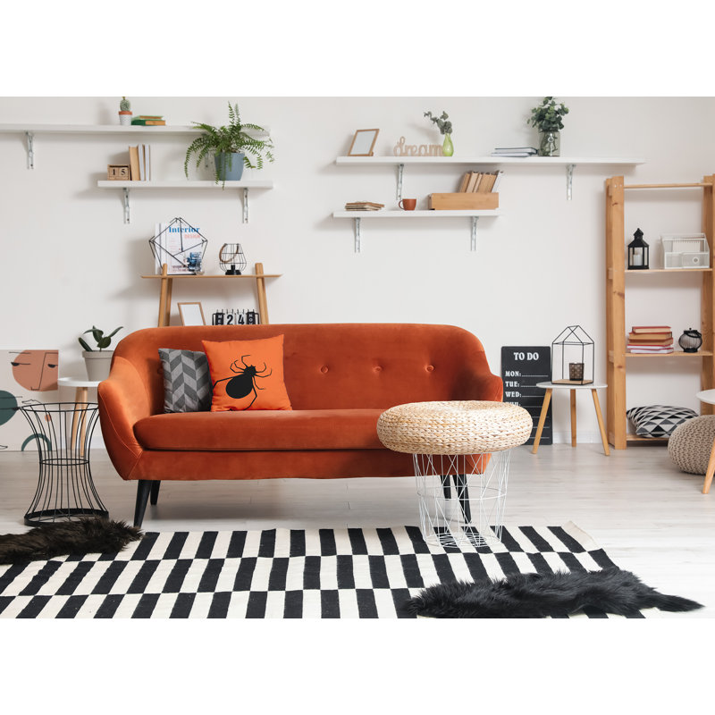 Reversible Throw Pillow, 20" x 20", Orange