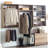 Devi Oak Wall Mounted Wood Closet System-588982955