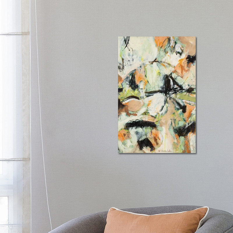 Cascade par Ulyana Stebelska - peinture sur toile tendue, H 26 po x l 18 po x 1,5 po