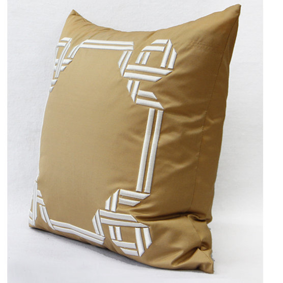 Embroidered Throw Pillow