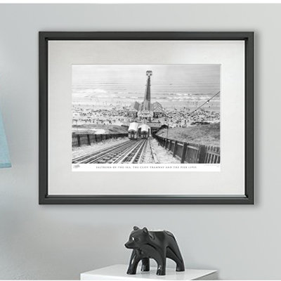 Saltburn By The Sea, The Cliff Tramway And The Pier C1955 - Single Picture Frame Print
