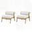 Outdoor Patio Iron Club Chair Set Of 2