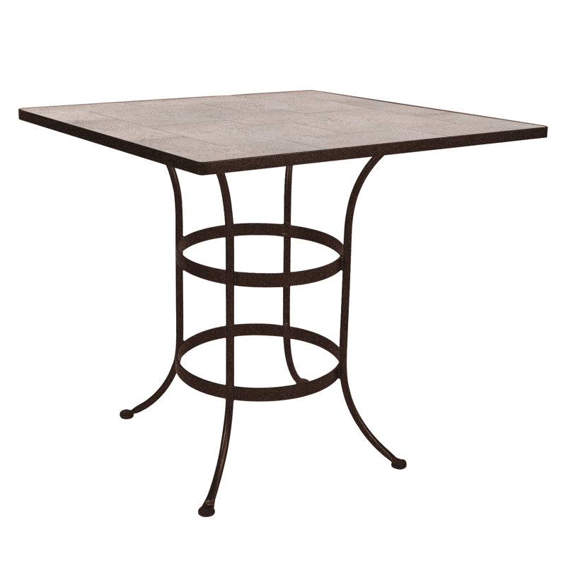 Tables Outdoor Square Bar Table, Copper Creek, Summit Gray