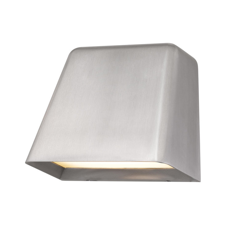 5.5" Brushed Aluminum LED Wall Sconce Fixture, Brushed Chrome