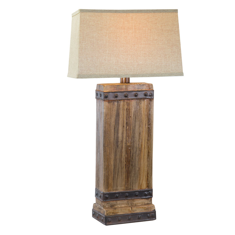 Lampe de table standard 30,5 po Rita, Chêne