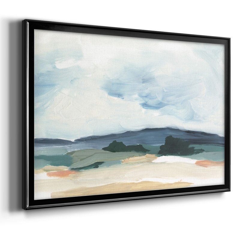 Pastel Vista II, reproduction d'art sur toile, H 18 po x l 26 po x P 1,5 po, Toile encadrée noire à coins fermés