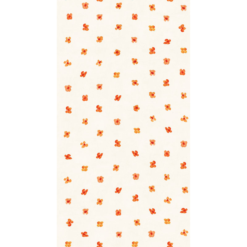 Beula, Apricot/Off-White