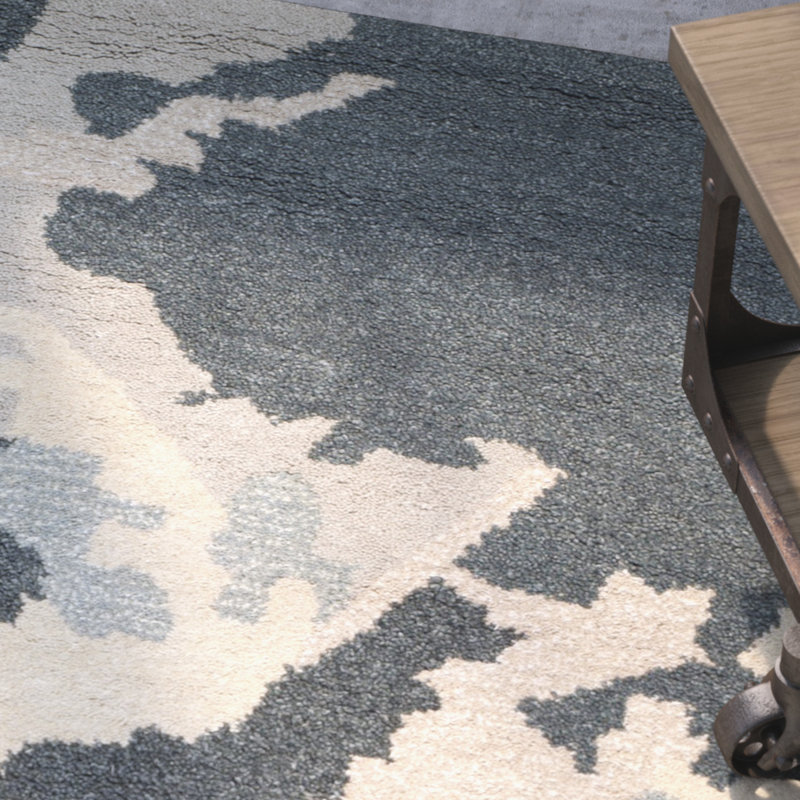 Tapis en laine et viscose touffeté à la main Jefferson, Rond 6 pi