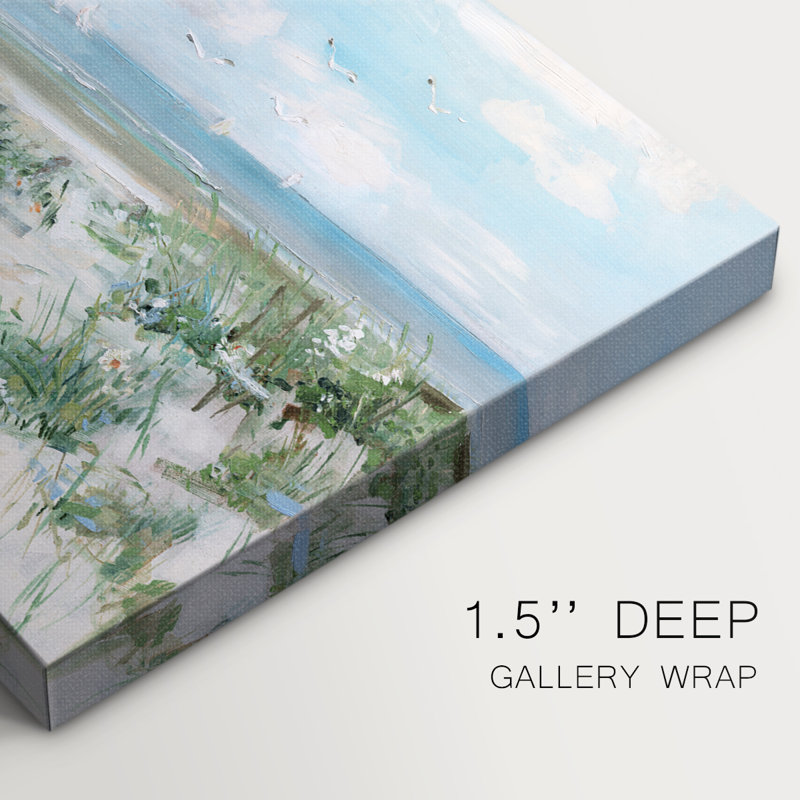 Plage de fleurs sauvages - Cavas enveloppés de galerie, 40 x 60