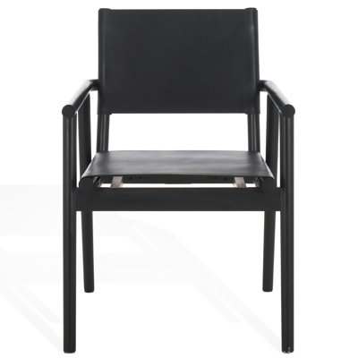 Hutson Leather Upholstered Dining Arm Chair