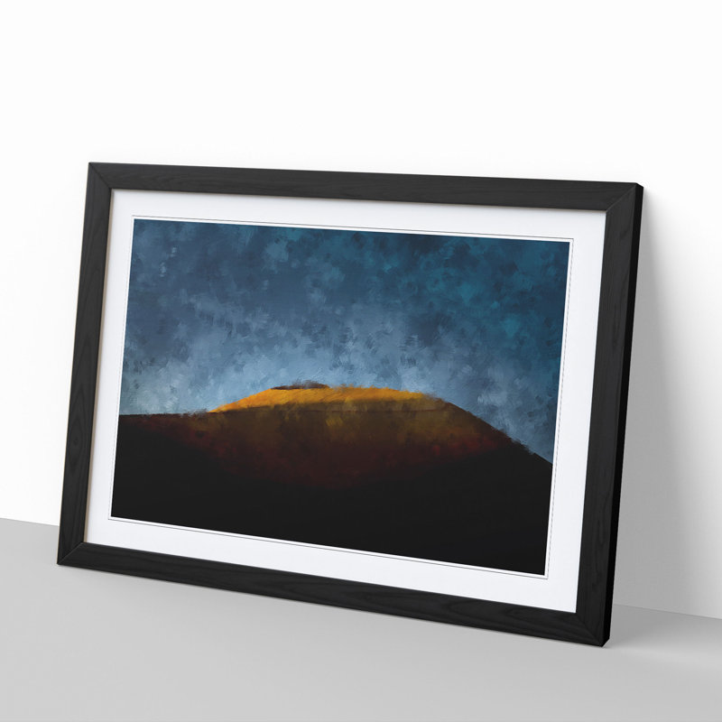 Erg Chebbi in Morocco - Picture Frame Graphic Art, 36cm H x 48cm W x 2cm D, Black Framed