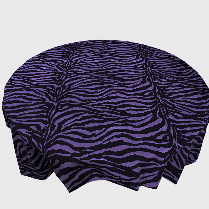 Nappes à imprimé zébré, Mauve, 58 po carré