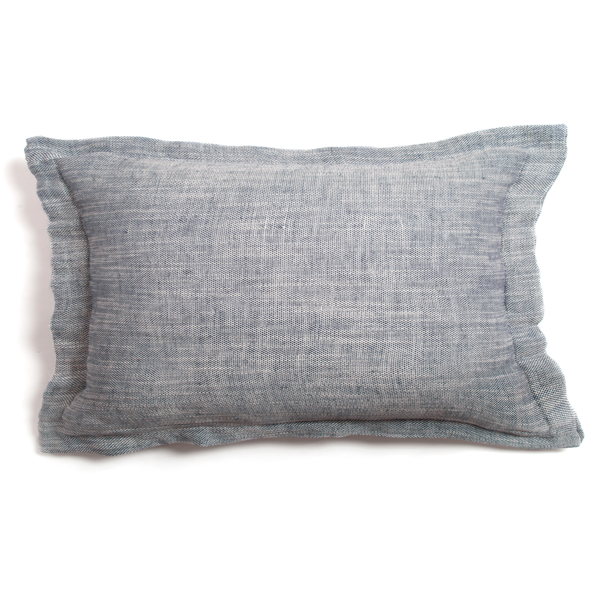 Sensa Linen Blend Sham, King, Indigo