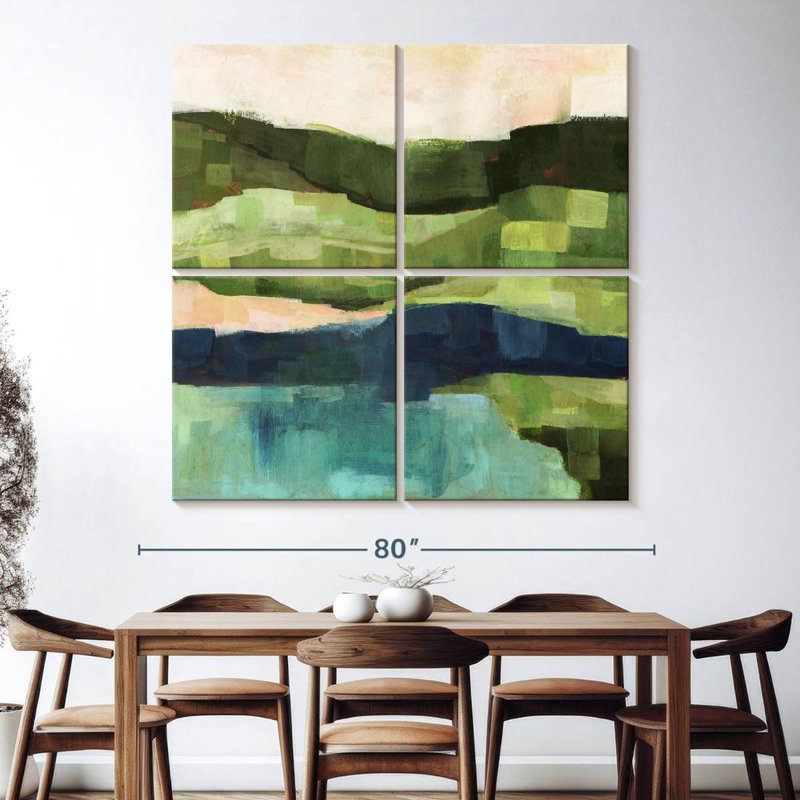 Pastoral Patchwork I, H 74 po x l 74 po