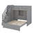 Twin-Over-Full Bunk Bed Featuring Storage Steps, Built-In Wardrobe, USB Ports & Lighting-1428411745