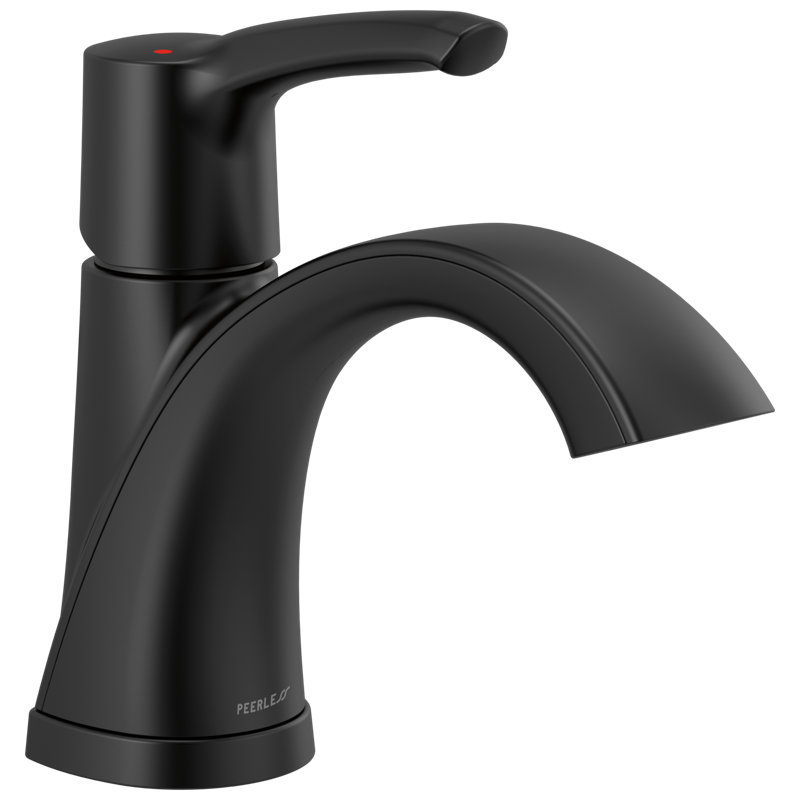 Parkwood Single-Hole Single-handle Bathroom Faucet with Drain Assembly, Matte Black