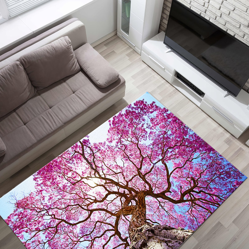 Soft Goblen Fabric Rug with Subtle Geometric Pattern Ideal for Adding Elegance to Your Living Area, Rectangle 5'3" x 7'6"