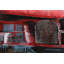 Voiture de course rouge inspirée de la Formule 1 - art en métal 79 po x 2 po x H 40 po