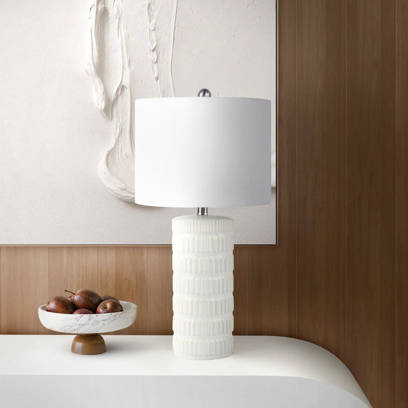 Alina Textured Cylinder Table Lamp