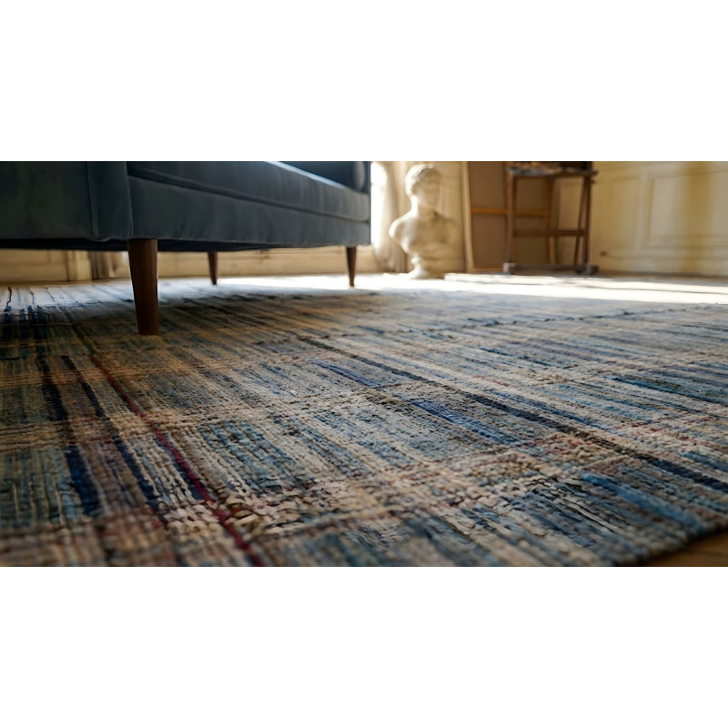 Antique American Rag Flat Weave Rug