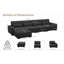Canapé modulaire rembourré 5 pièces avec repose-pieds-230700691