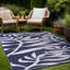 Tapis extérieur bleu / blanc Aldo-340974328