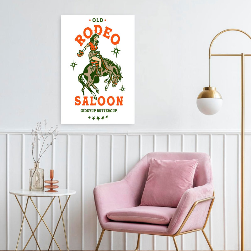 Art contemporain rétro, art cheval rétro, H 24 po x l 16 po