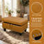 Repose-pieds avec rangement en simili cuir Ginger