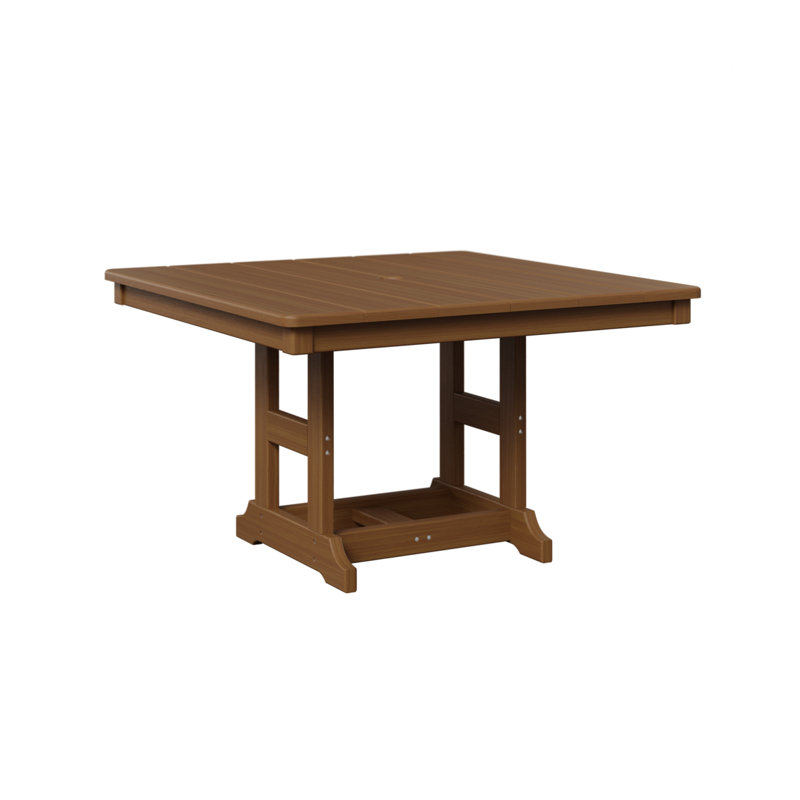 Table carrée 33 po Berlin, Teck naturel