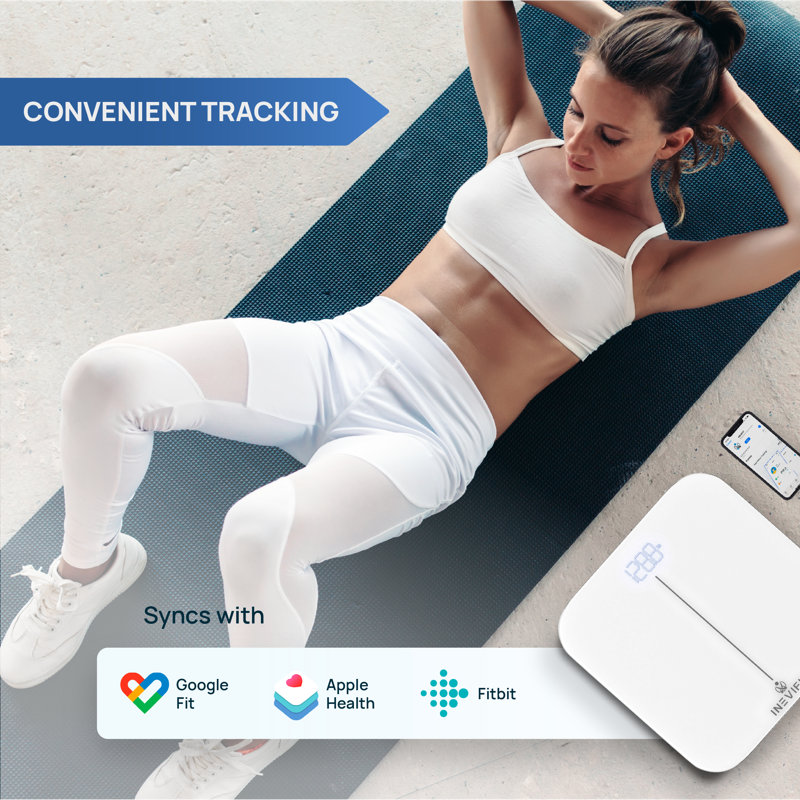 INEVIFIT Smart Digital Bathroom Scale, White