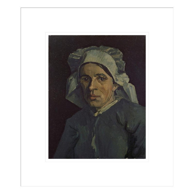 Tête de femme par Vincent van Gogh, impression giclée encadrée, H 15,9 po x l 13,75 po
