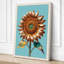 Sunflower Study Botanical - Wrapped Canvas-765241952-765241976