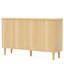 Buffet 59,74 "moderne en noyer avec rangement