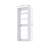 25.5" x 14" x 71.25" Shelf Tower Unit in White