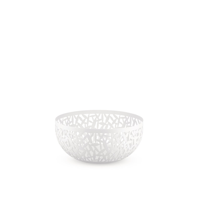 Cactus Steel Fruit Bowl, Super White, Small