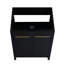 Meuble-lavabo autoportant 24 po - Châtaignier noir avec deux portes 24 po en option
