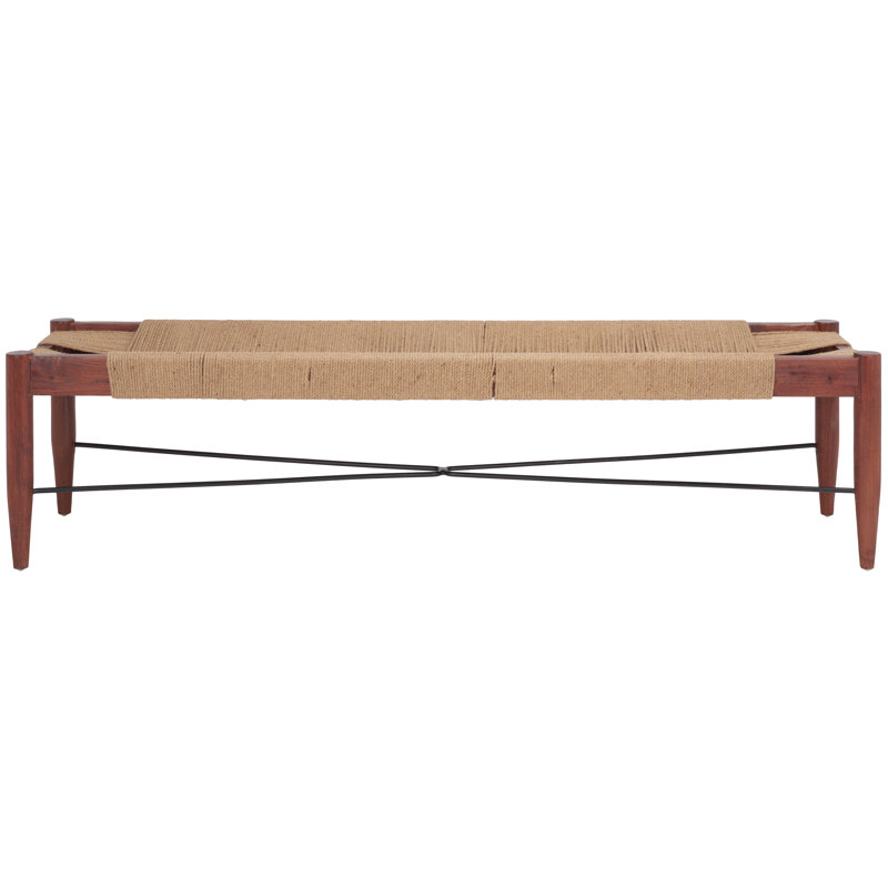 Ashala Solid Wood Bench, Cognac