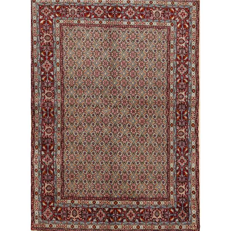 Brun Tapis décoratif du Sud-Ouest Karly, Rectangle 7 pi x 9 pi