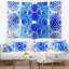 Tapisserie abstraite à motif fractal bleu exotique-28496692
