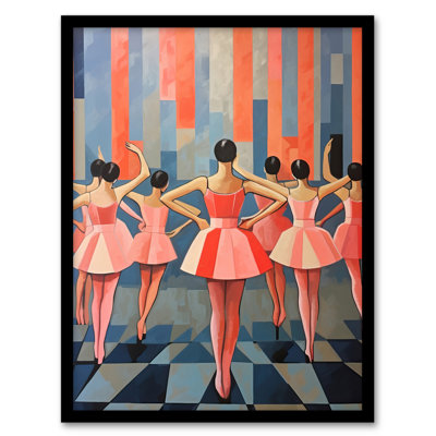 Blossoming Ballet Dance Class 1 Piece Single Picture Frame Wall Art